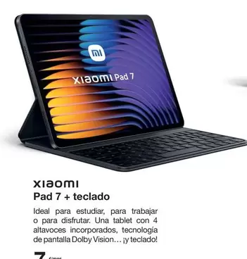 Oferta de Xiaomi - Pad 7 + Teclado por 336€ en Orange
