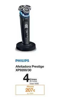Oferta de Philips - Afeitadora Prestige XP9200/30 por 207€ en Orange