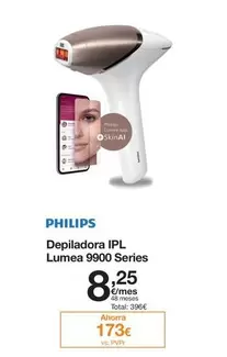 Oferta de Philips - Depiladora Ipl Lumea 9900 Series por 396€ en Orange