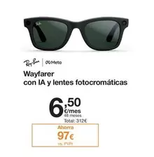 Oferta de Ray Ban - Wayfarer Con IA Y Lentes Fotocromaticas por 312€ en Orange