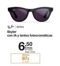 Oferta de Ray Ban - Skyler Con IA Y Lentes Fotocromaticas por 97€ en Orange