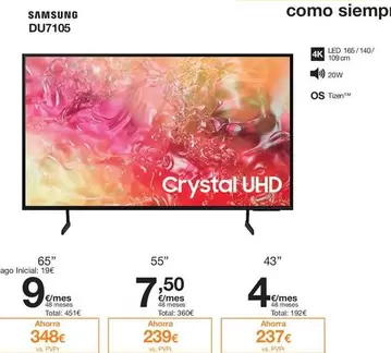 Oferta de Samsung - DU7105 por 348€ en Orange