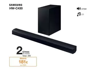 Oferta de Samsung - HW-C430 por 271€ en Orange