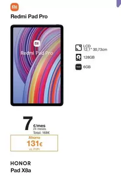Oferta de Xiaomi - Redmi Pad Pro por 131€ en Orange