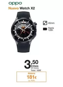 Oferta de OPPO - Nuevo Watch X2 por 168€ en Orange