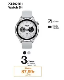 Oferta de Xiaomi - Watch S4 por 72€ en Orange