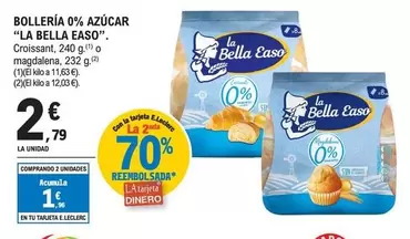 Oferta de La Bella Easo - Bolleria 0% Azucar por 2,79€ en E.Leclerc