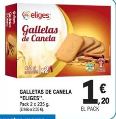 Oferta de Ifa Eliges - Galletas De Canela por 1,2€ en E.Leclerc