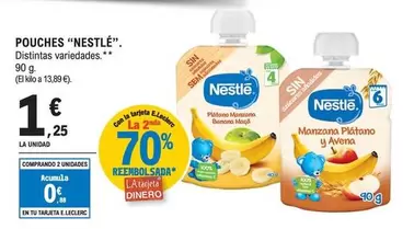 Oferta de Nestlé - Pouches por 1,25€ en E.Leclerc