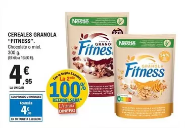 Oferta de Nestlé - Cereales Granola Fitness por 4,95€ en E.Leclerc