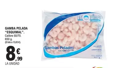 Oferta de Esquimal - Gamba Pelada por 8,99€ en E.Leclerc