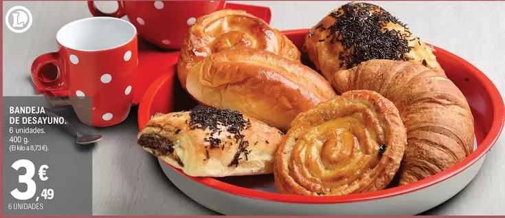 Oferta de Bandeja De Desayuno por 3,49€ en E.Leclerc