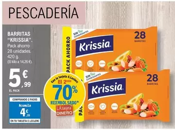 Oferta de Krissia - Barritas por 5,99€ en E.Leclerc
