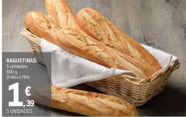 Oferta de Baguetinas por 1,39€ en E.Leclerc