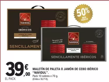 Oferta de Navidul - Maletin De Paleta O Jamon De Cebo Iberico por 39€ en E.Leclerc