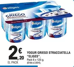 Oferta de Ifa Eliges - Yogur Griego Stracciatella por 2,2€ en E.Leclerc