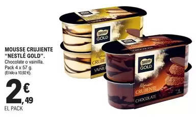 Oferta de Nestlé - Gold Mousse Crujiente por 2,49€ en E.Leclerc