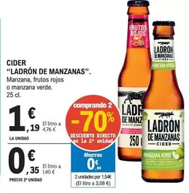 Oferta de Ladrón de Manzanas - Cider por 1,19€ en E.Leclerc