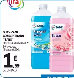 Oferta de Sabe - Suavizante Concentrado por 1,59€ en E.Leclerc