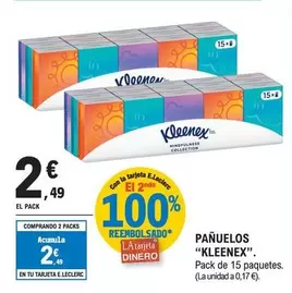 Oferta de Kleenex - Panuelos por 2,49€ en E.Leclerc