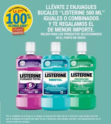 Oferta de Listerine - Llevate 2 Enjuagues Bucales en E.Leclerc