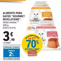 Oferta de Purina - Alimento Para Gatos Gourmet Revelations por 3,49€ en E.Leclerc