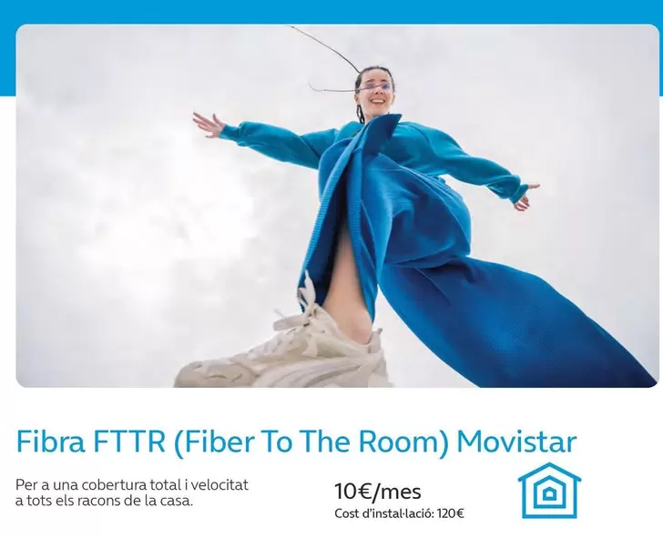 Oferta de Fibra Fttr Movistar por 120€ en Movistar