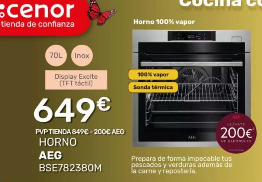 Oferta de AEG - Horno por 649€ en Cenor