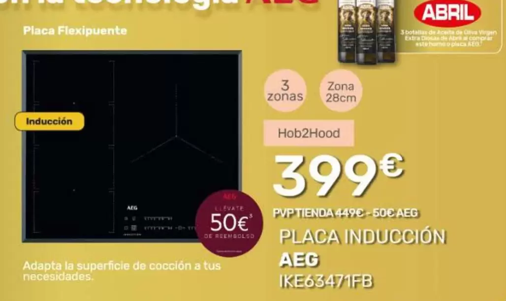 Oferta de AEG - Placa Induccion por 399€ en Cenor