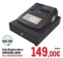 Oferta de Caja Registradora por 149€ en Makro