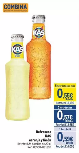 Oferta de Kas - Refrescos por 0,57€ en Makro