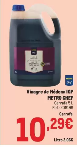 Oferta de Chef - Vinagre De Modena IGP por 10,29€ en Makro