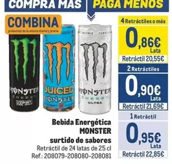 Oferta de Mas - Bebida Energética Surtido De Sabores por 0,95€ en Makro