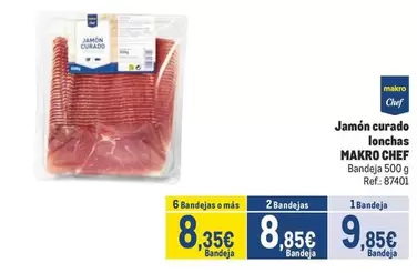 Oferta de Makro - Jamon Curado Lonchas por 9,85€ en Makro