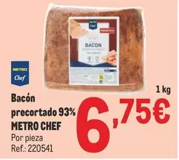 Oferta de Chef - Bacon Precortado 93% por 6,75€ en Makro