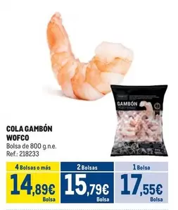 Oferta de Wofco - Cola Gambon por 17,55€ en Makro