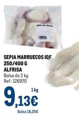 Oferta de Alfrisa - Sepia Marruecos Iqf 250/400 G por 9,13€ en Makro