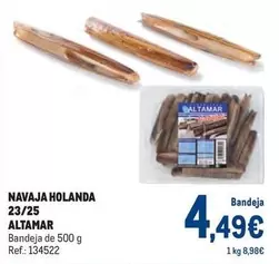 Oferta de Altamar - Navaja Holanda 23/25 por 4,49€ en Makro