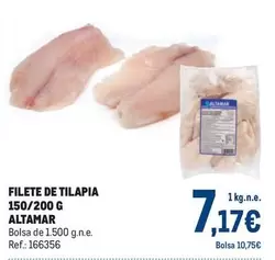 Oferta de Altamar - Filete De Tilapia 150/200 G por 7,17€ en Makro