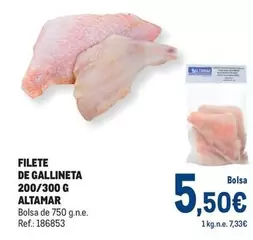 Oferta de Altamar - Filete De Gallineta por 5,5€ en Makro