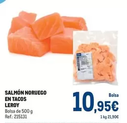 Oferta de Leroy - Salmón Noruego En Tacos por 10,95€ en Makro