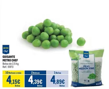 Oferta de Chef - Guisante por 4,89€ en Makro