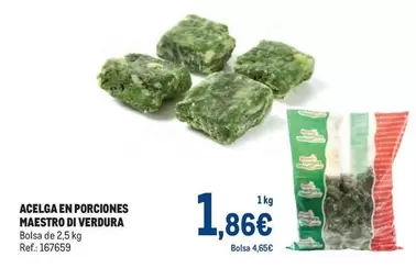 Oferta de Maestro - Acelga En Porciones por 1,86€ en Makro
