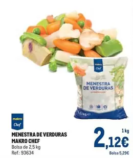 Oferta de Makro - Menestra De Verduras por 2,12€ en Makro