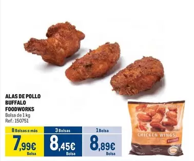 Oferta de Buffalo - Alas De Pollo por 8,89€ en Makro