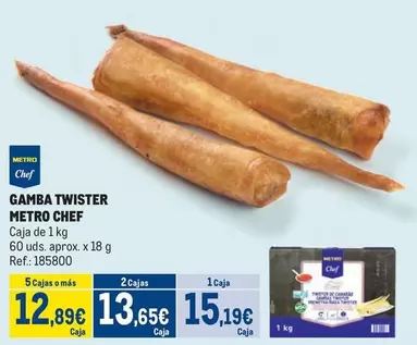 Oferta de Chef - Gamba Twister por 15,19€ en Makro