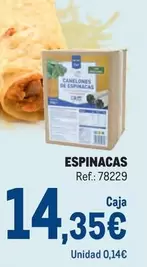 Oferta de Espinacas por 14,35€ en Makro