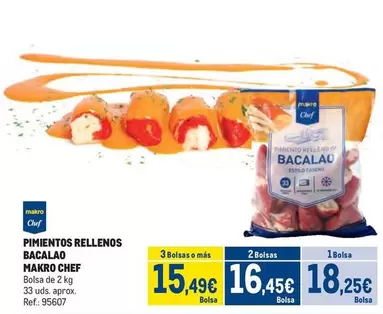 Oferta de Makro - Pimientos Rellenos Bacalao por 18,25€ en Makro