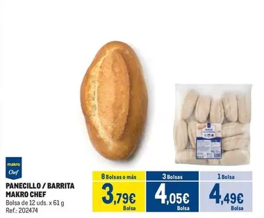Oferta de Makro - Panecillo/ Barrita por 4,49€ en Makro