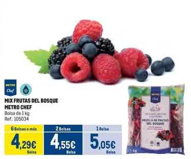 Oferta de Chef - Mix Frutas Del Bosque por 5,05€ en Makro